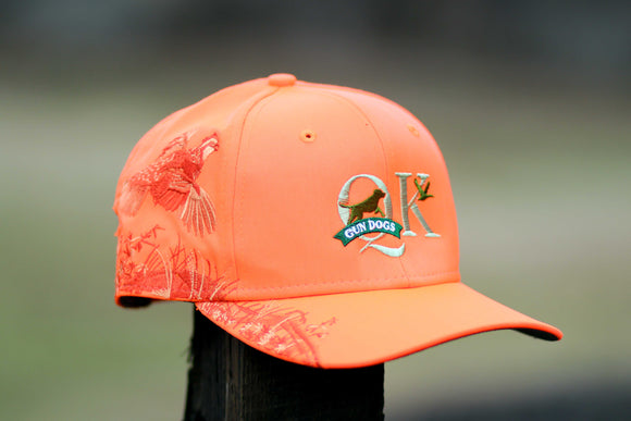 QK Gun Dogs Blaze Orange Embroidered Quail Hat